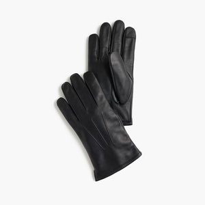 J. Crew leather gloves with cashmere lining